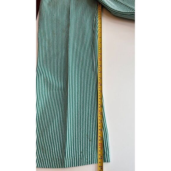 Prince of Dallas Paintsuit Green White Stripe Vintage 70’s Women’s M-XL - Picture 4 of 9